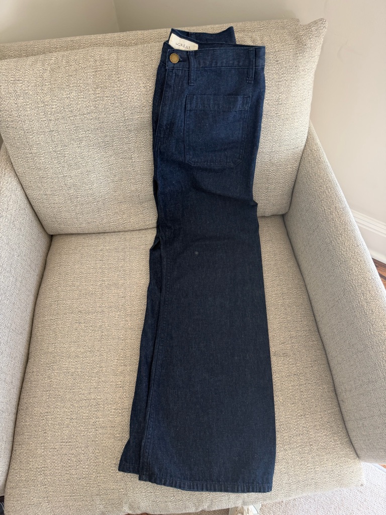 The Great Dark Indigo HighRise Bootcut Jeans